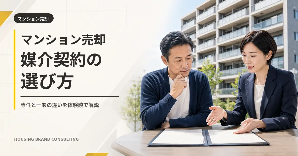 マンション売却媒介契約の選び方
